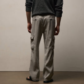 Stretch Linen Cargo Pant in Fog Pigment | James Perse Los Angeles