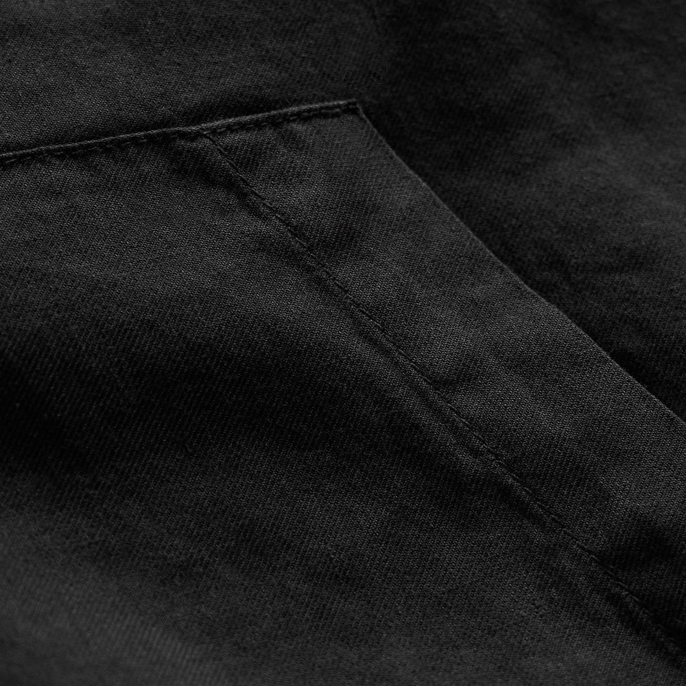 Stretch Linen Track Jacket in Black | James Perse Los Angeles