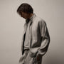 Stretch Linen Track Jacket in Fog Pigment | James Perse Los Angeles