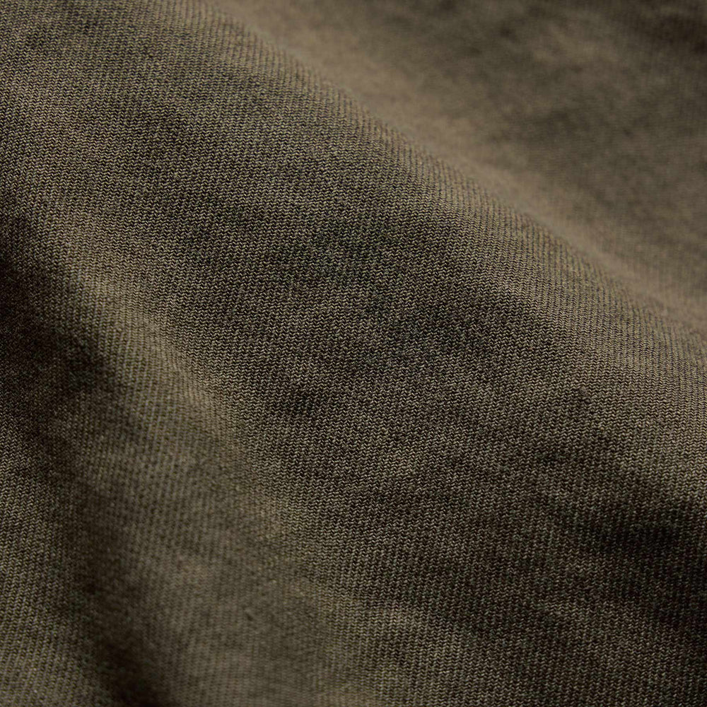 Linen Cotton Utility Short in Army Green Pigment | James Perse Los Angeles
