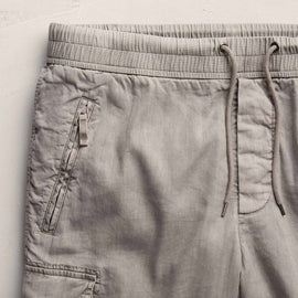 Linen Cotton Utility Short in Fog Pigment | James Perse Los Angeles