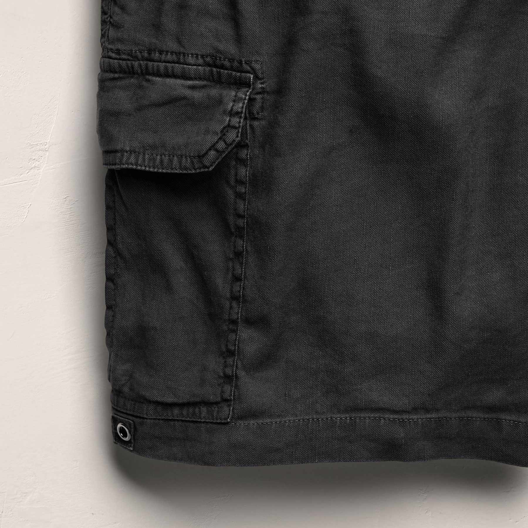 Linen Cotton Utility Short in Magma Pigment | James Perse Los Angeles