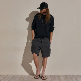 Parachute Linen Cotton Cargo Short in Magma Pigment | James Perse Los Angeles
