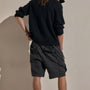 Parachute Linen Cotton Cargo Short in Magma Pigment | James Perse Los Angeles