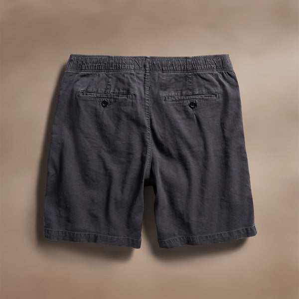 Linen Blend Jogger Short in Magma Pigment | James Perse Los Angeles