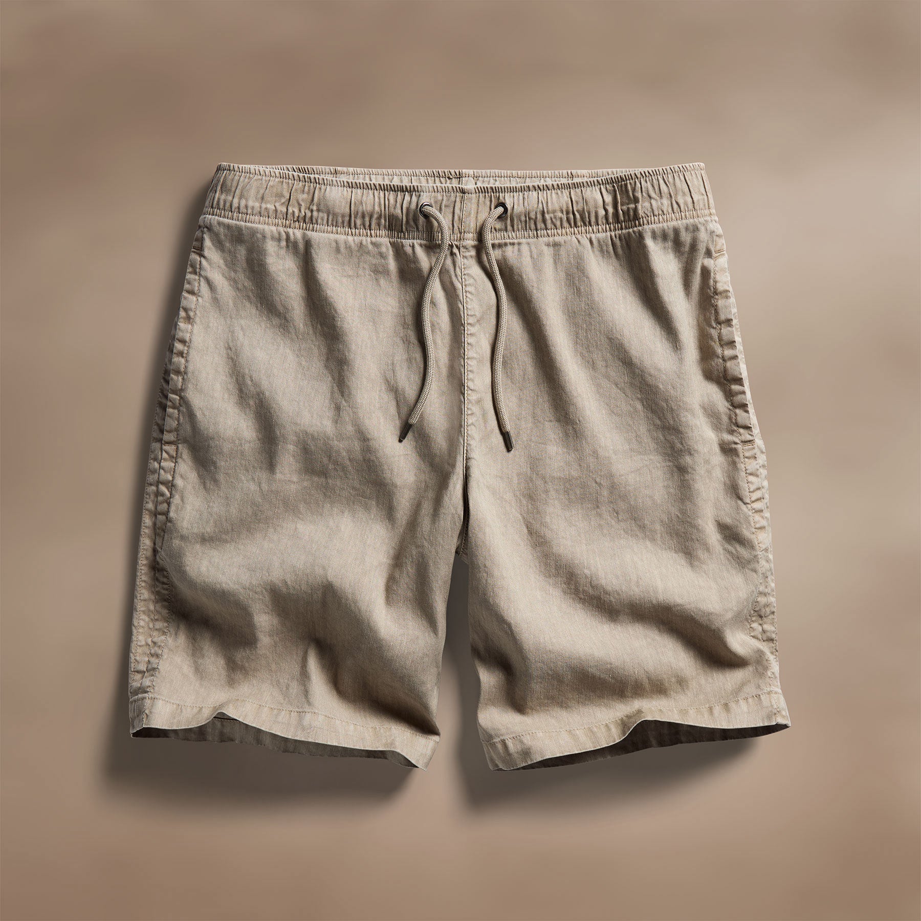 Linen Blend Jogger Short
