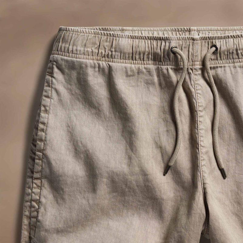 Linen Blend Jogger Short in Overcast Pigment | James Perse Los Angeles