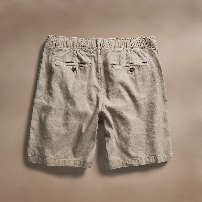 Linen Blend Jogger Short in Overcast Pigment | James Perse Los Angeles