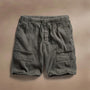 Linen Blend Utility Short in Granite Pigment | James Perse Los Angeles