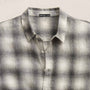 Plaid Linen Shirt in Grey Plaid | James Perse Los Angeles