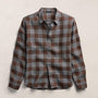 Plaid Linen Shirt in Plum Plaid | James Perse Los Angeles
