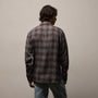 Plaid Linen Shirt in Plum Plaid | James Perse Los Angeles