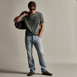 Lightweight Jersey Pocket Tee in Alligator Pigment | James Perse Los Angeles