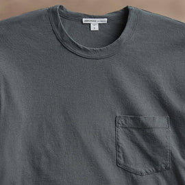 Lightweight Jersey Pocket Tee in Asphalt Pigment | James Perse Los Angeles