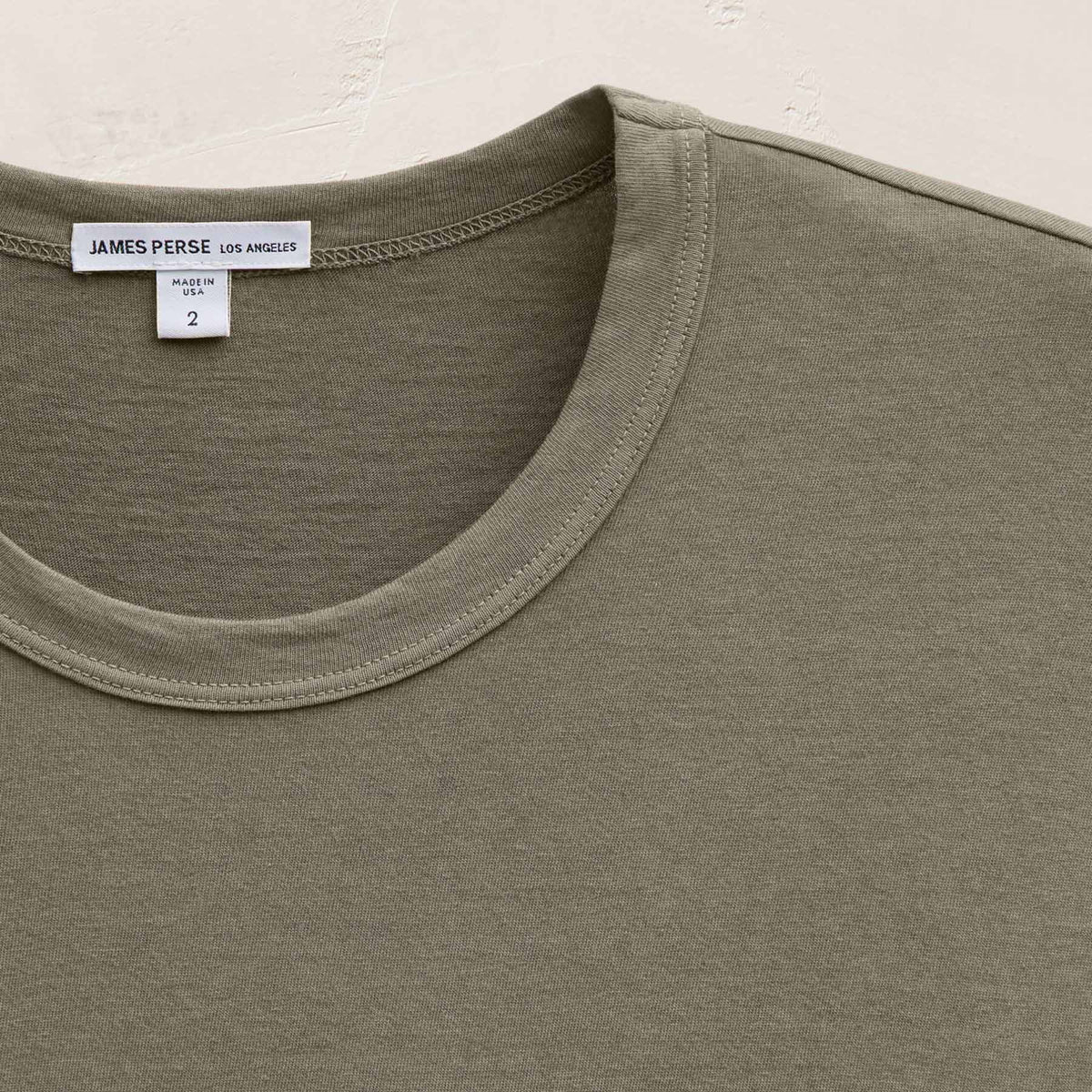 Lightweight Jersey Pocket Tee in Birch Pigment | James Perse Los Angeles