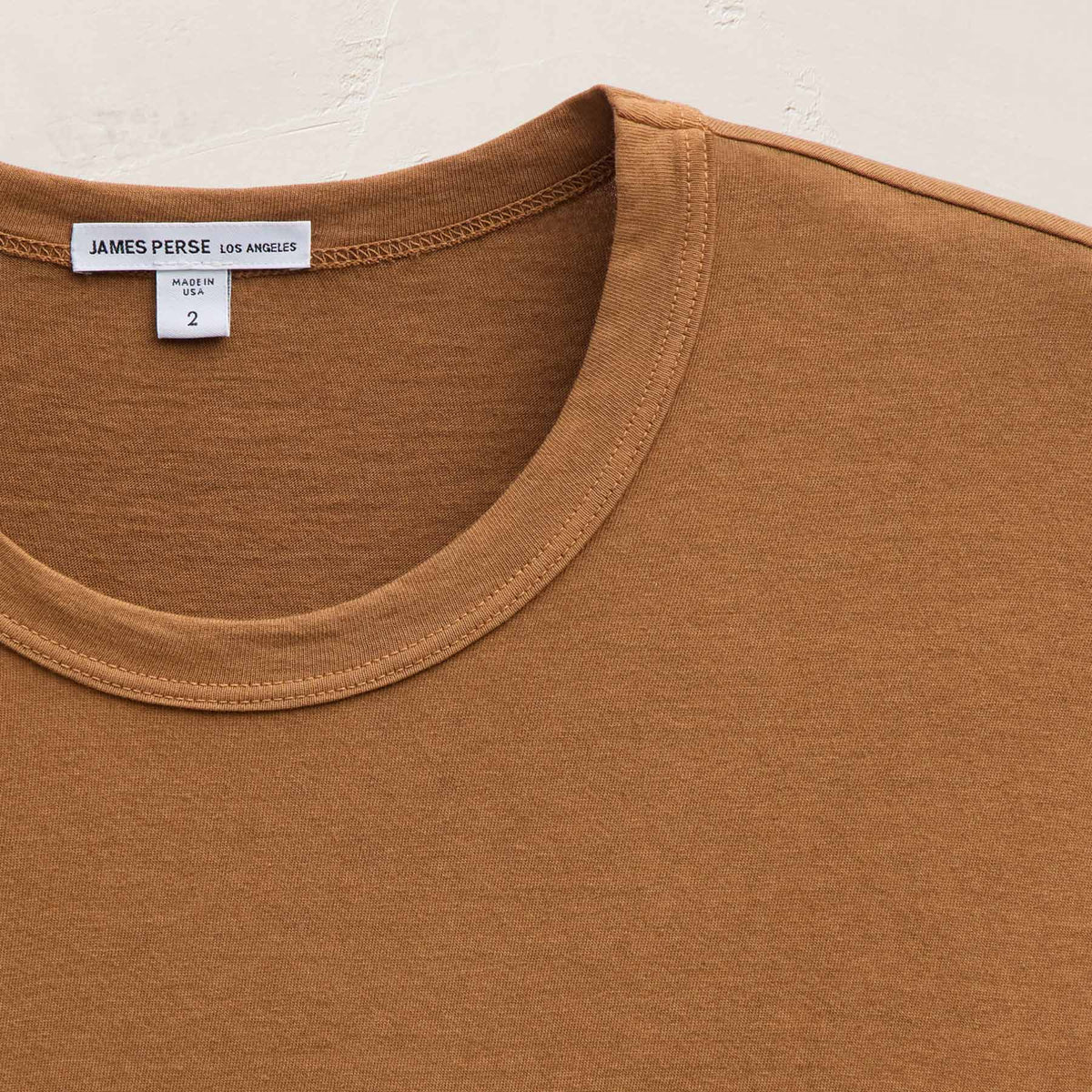 Lightweight Jersey Pocket Tee in Whiskey Pigment | James Perse Los Angeles