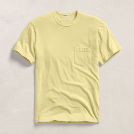 Lightweight Jersey Pocket Tee in Yellow Cake Pigment | James Perse Los Angeles