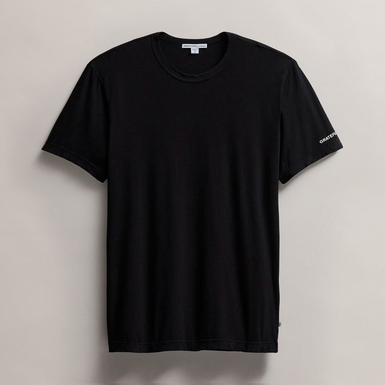 Men's Grateful Dead  Short Sleeve Tee in Black | James Perse Los Angeles