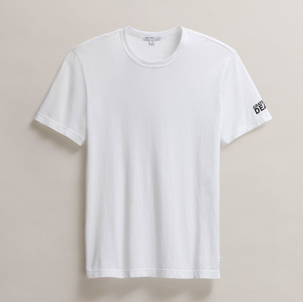 Men's Grateful Dead Short Sleeve in White/Black | James Perse Los Angeles