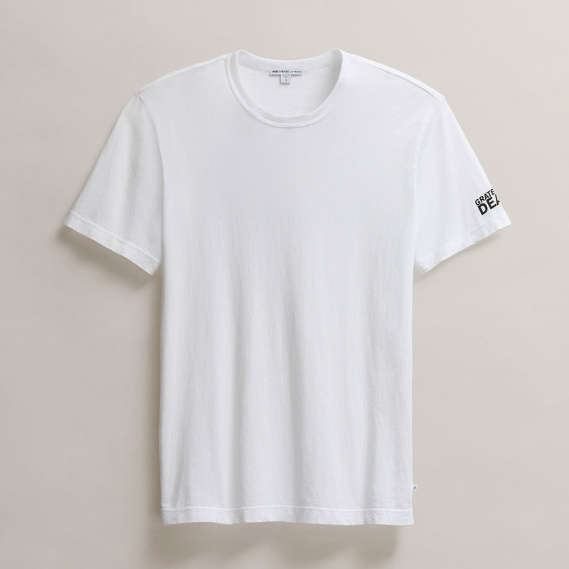 Men's Grateful Dead Short Sleeve in White/Black | James Perse Los Angeles