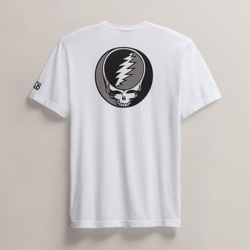Men's Grateful Dead Short Sleeve in White/Black | James Perse Los Angeles