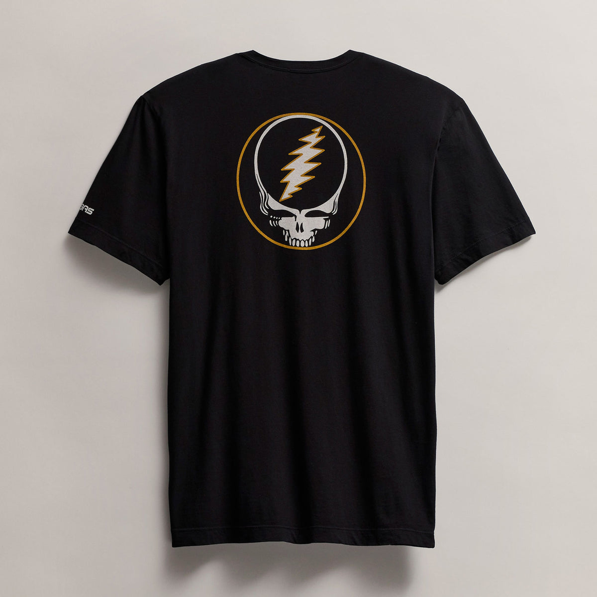 Men's Short Sleeve Crew Grateful Dead Sphere in Black/Cadmium | James Perse Los Angeles