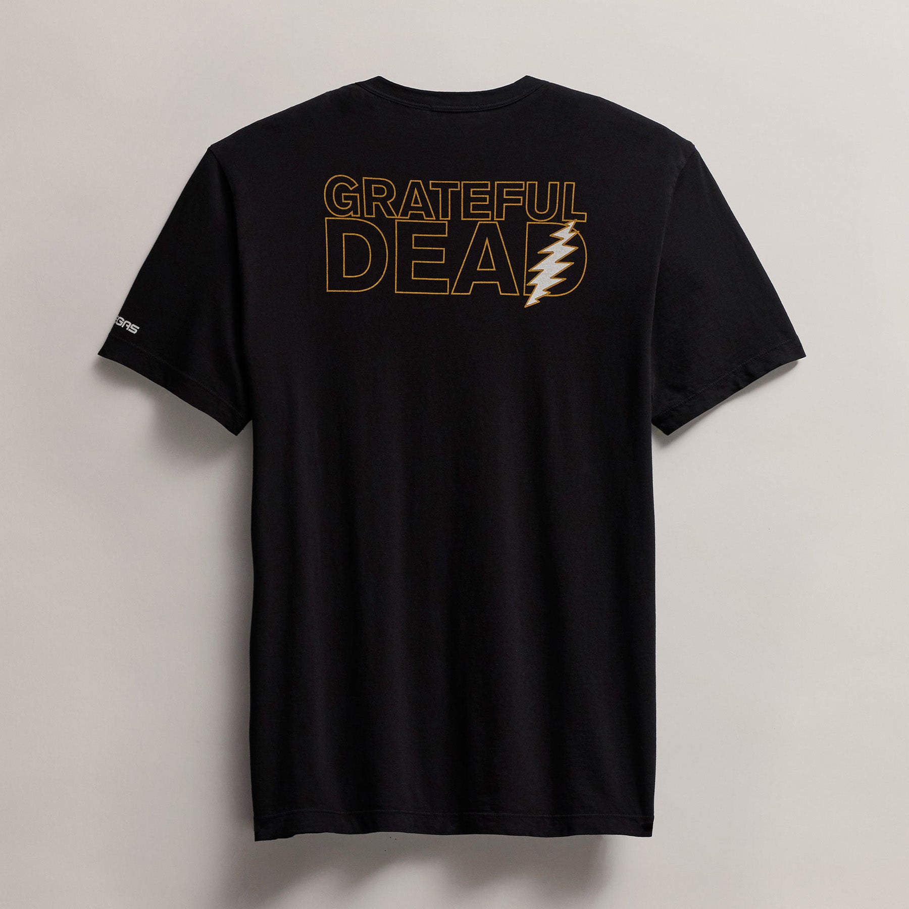 Men's Short Sleeve Crew Grateful Dead Sphere in Black/Cadmium | James Perse Los Angeles