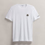 Men's Short Sleeve Crew Grateful Dead Sphere in White/Cadmium | James Perse Los Angeles