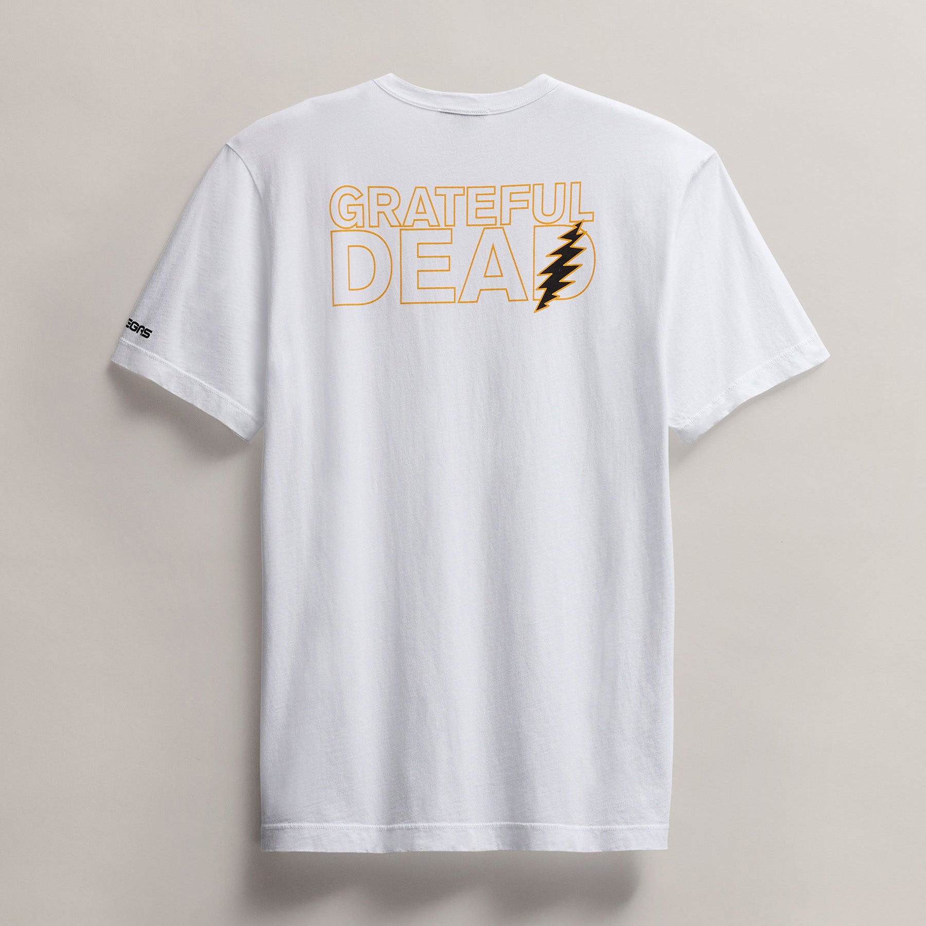 Men's Short Sleeve Crew Grateful Dead Sphere in White/Cadmium | James Perse Los Angeles