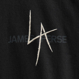 JP x LA in Short Sleeve Crew in Black | James Perse Los Angeles