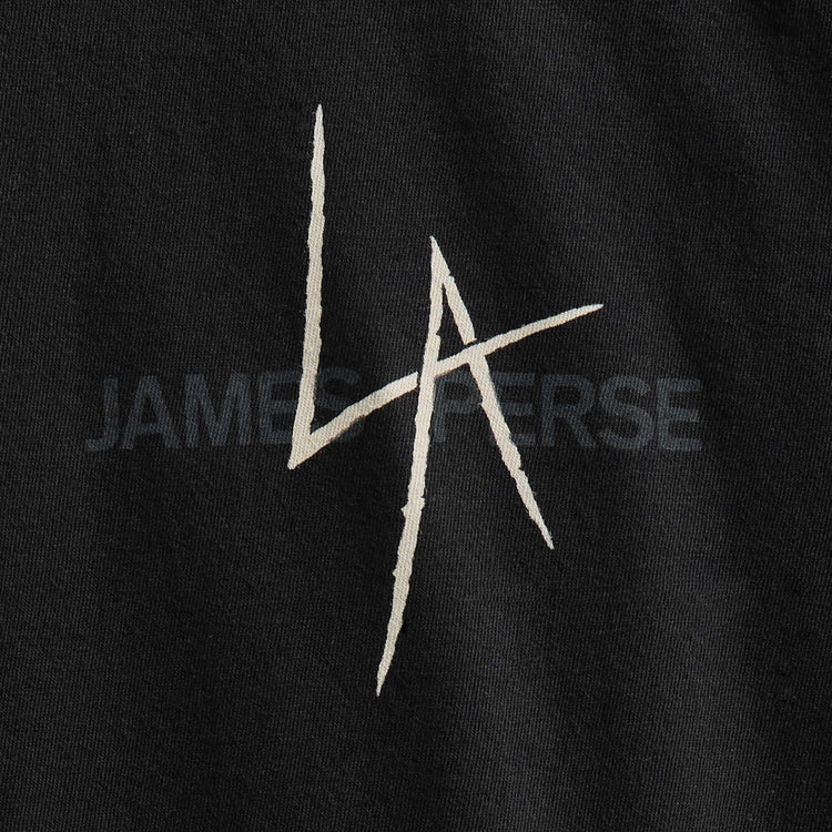 JP x LA in Short Sleeve Crew in Black | James Perse Los Angeles