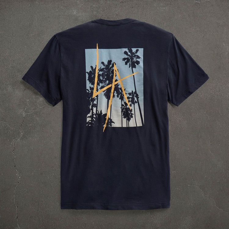 JP x LA Short Sleeve Palm Fade in Deep | James Perse Los Angeles