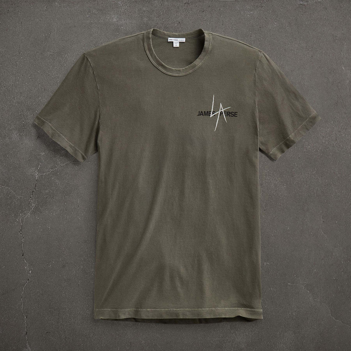JP x LA in Short Sleeve Palm Fade in Platoon Pigment | James Perse Los Angeles