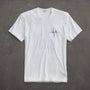 JP x LA in Short Sleeve Palm Fade in White | James Perse Los Angeles