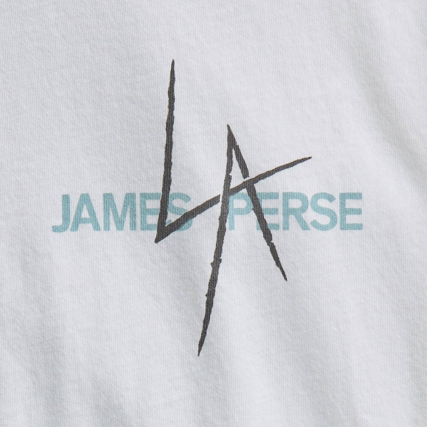 JP x LA in Short Sleeve Palm Fade in White | James Perse Los Angeles
