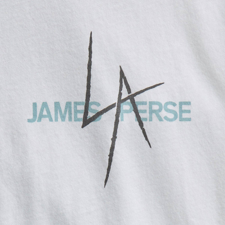 JP x LA in Short Sleeve Palm Fade in White | James Perse Los Angeles