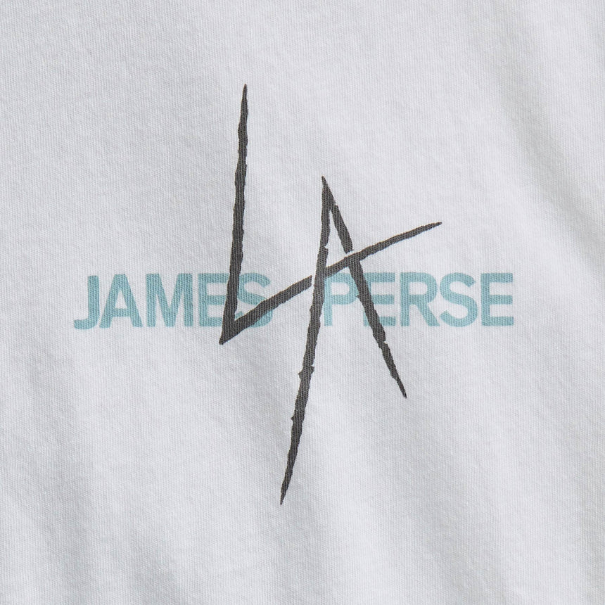 JP x LA in Short Sleeve Palm Fade in White | James Perse Los Angeles