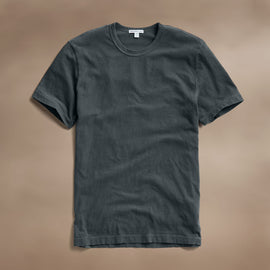 Short Sleeve Crew Neck in Asphalt Pigment | James Perse Los Angeles