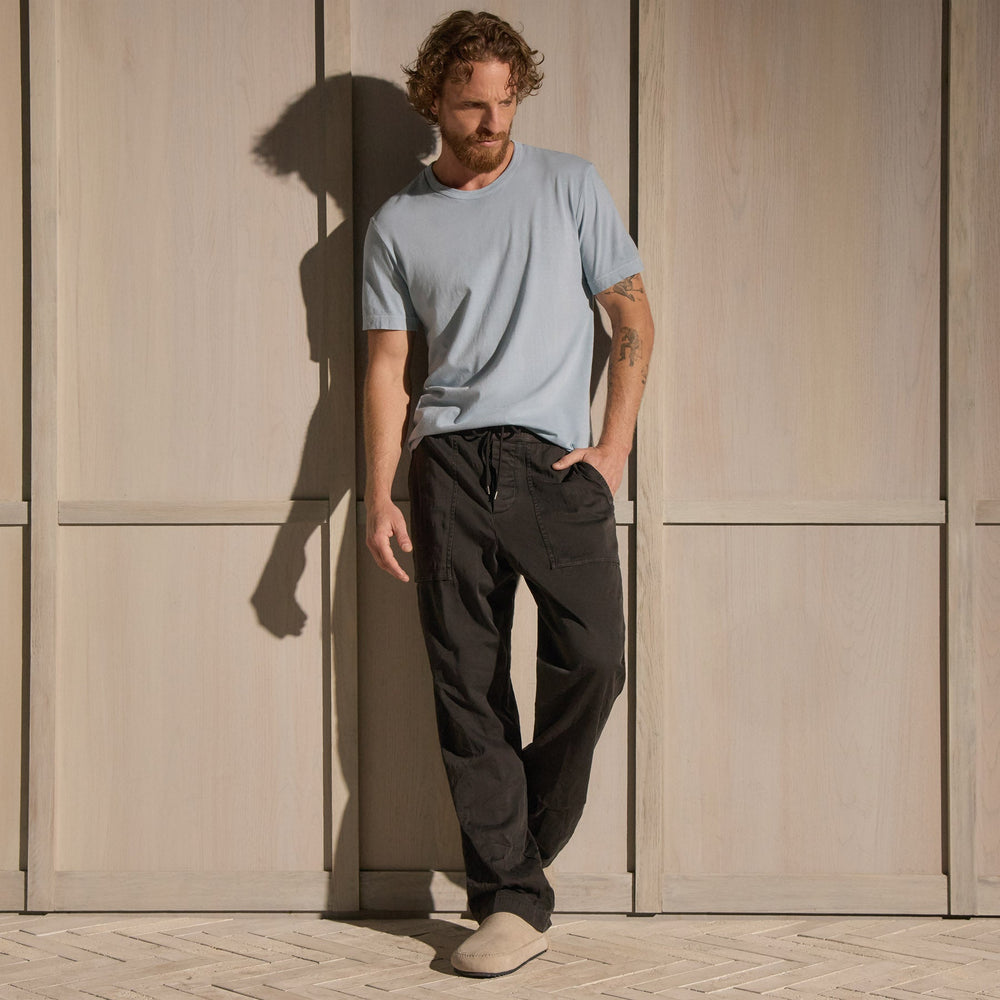Short Sleeve Crew Neck in Azure Pigment | James Perse Los Angeles