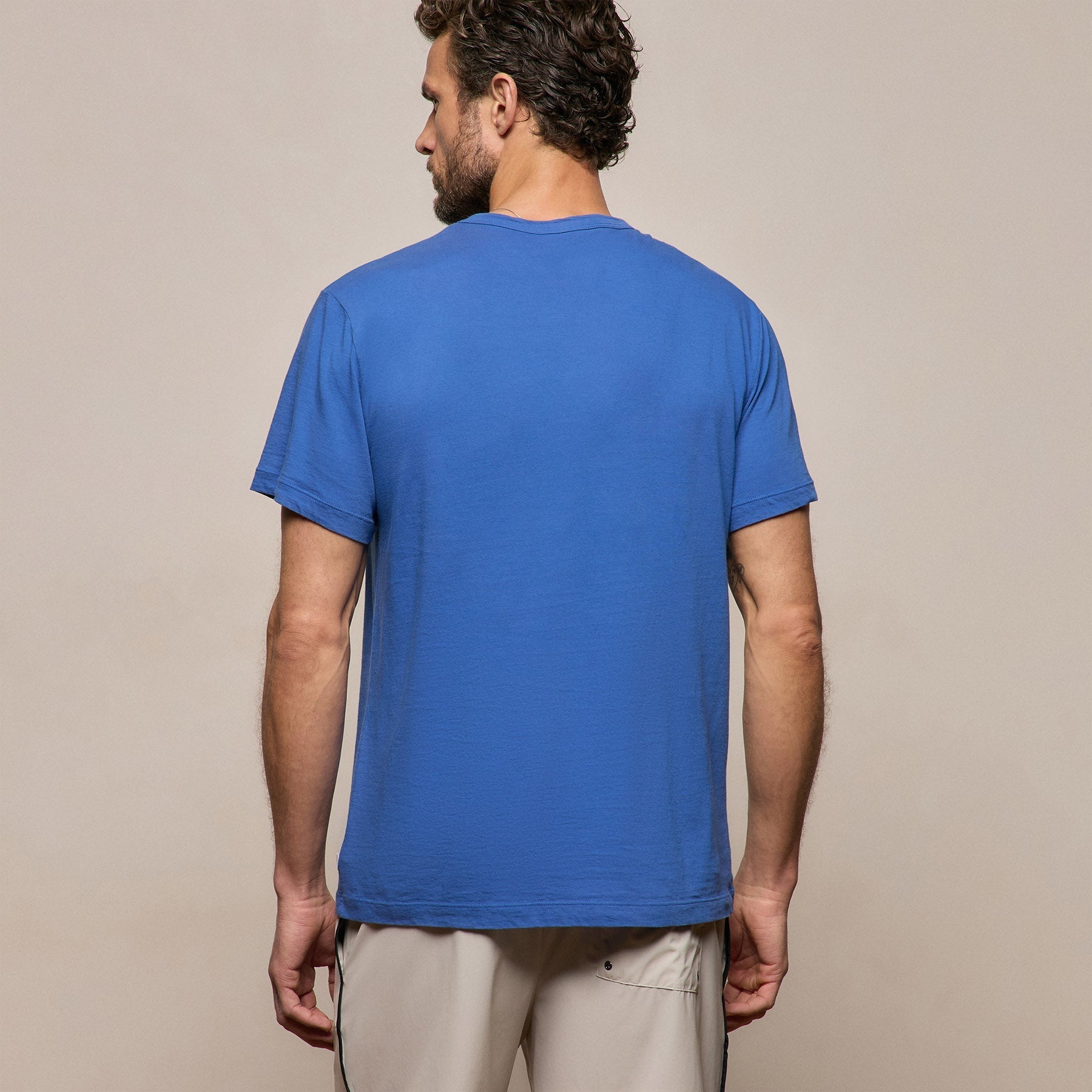 Short Sleeve Crew Neck in Baltic Blue | James Perse Los Angeles