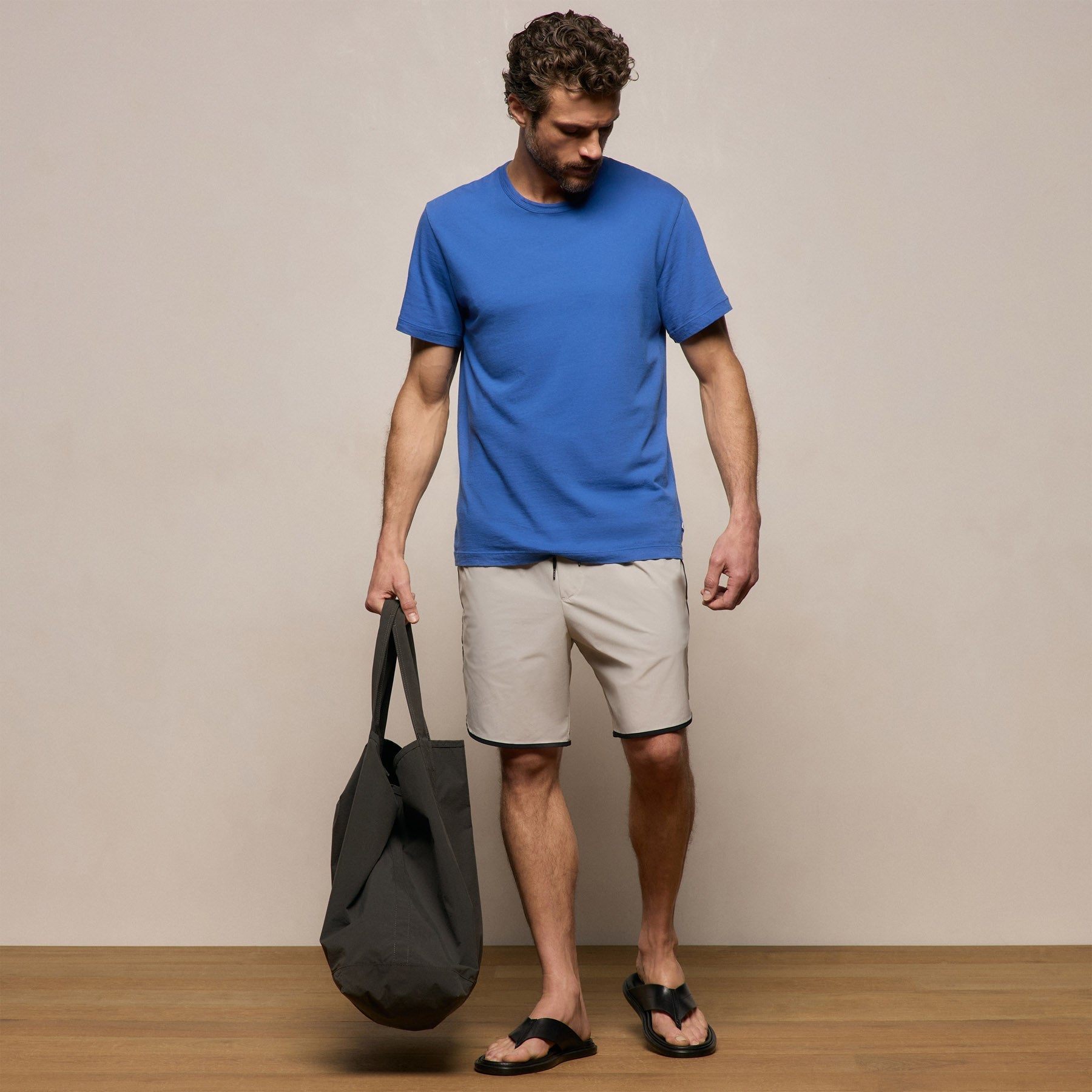 Short Sleeve Crew Neck in Baltic Blue | James Perse Los Angeles