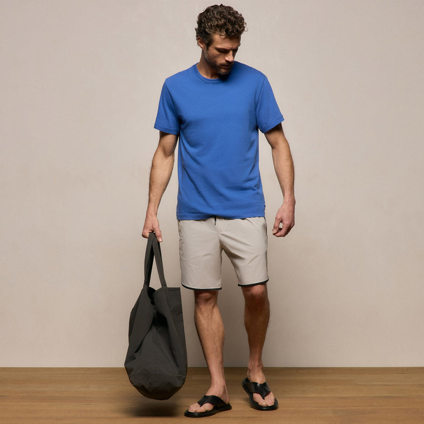 Short Sleeve Crew Neck in Baltic Blue | James Perse Los Angeles