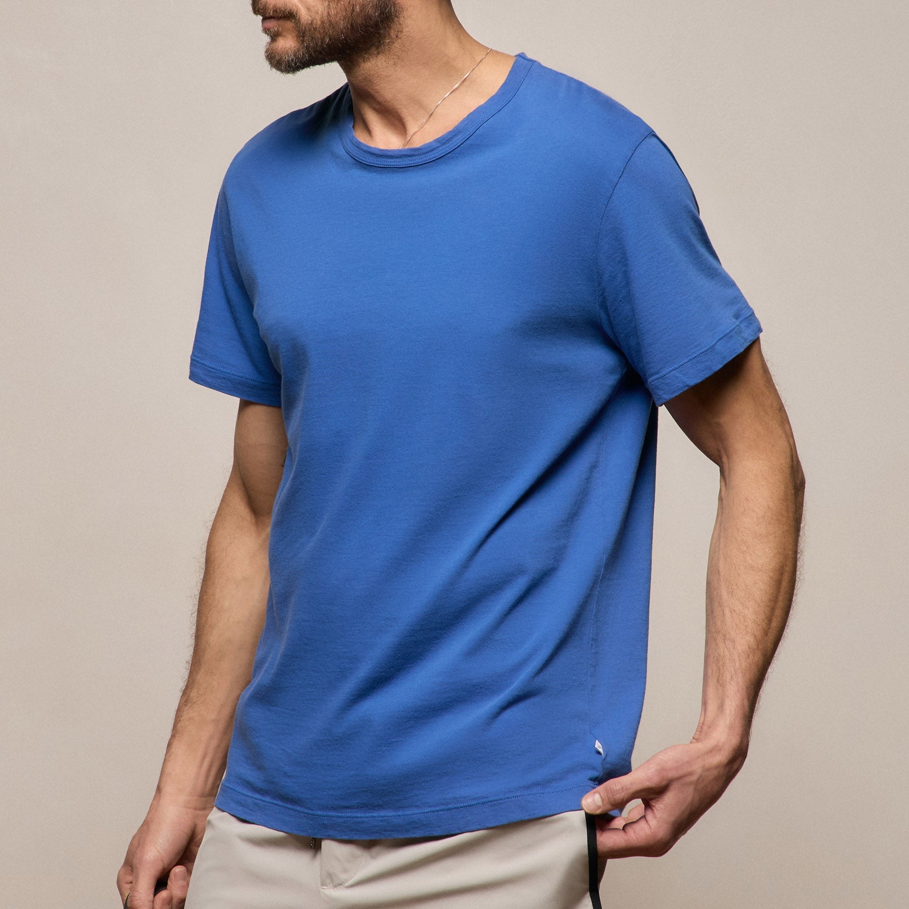 Short Sleeve Crew Neck in Baltic Blue | James Perse Los Angeles