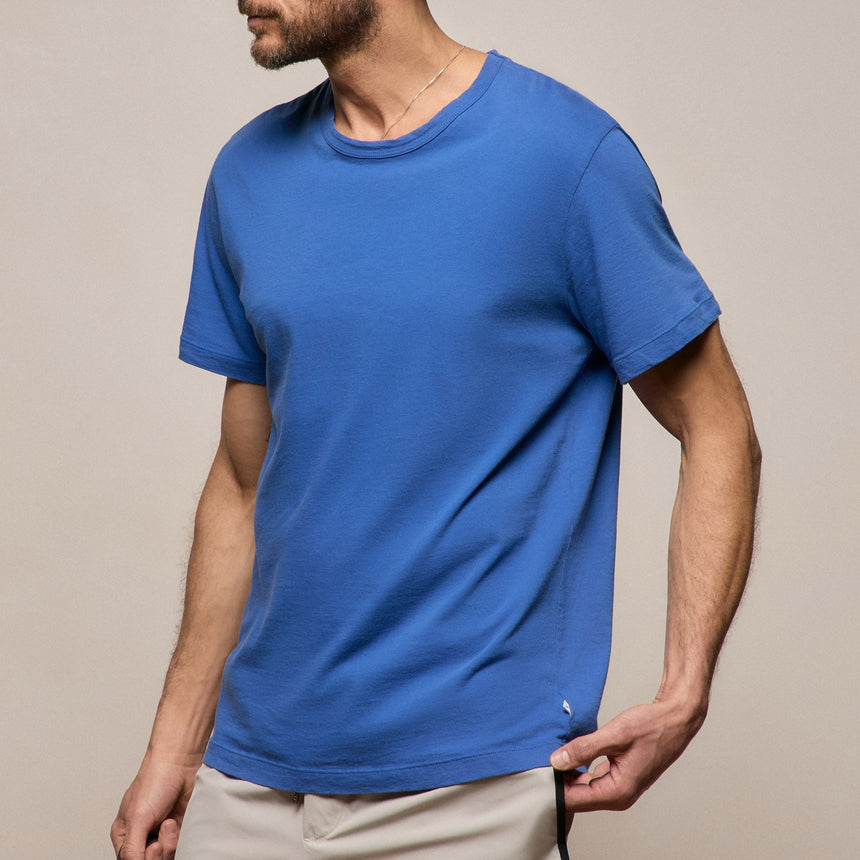 Short Sleeve Crew Neck in Baltic Blue | James Perse Los Angeles