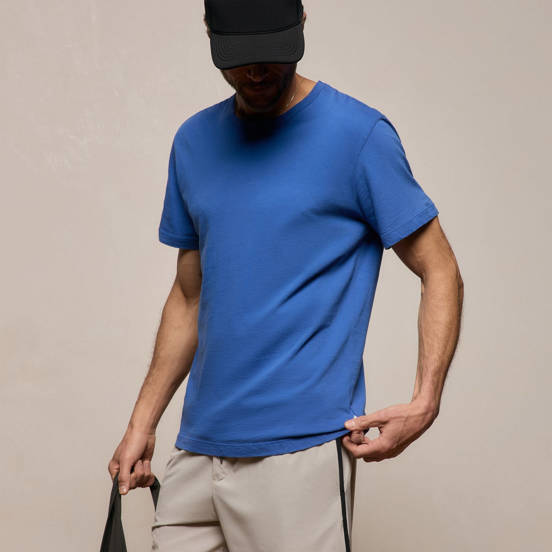 Short Sleeve Crew Neck in Baltic Blue | James Perse Los Angeles
