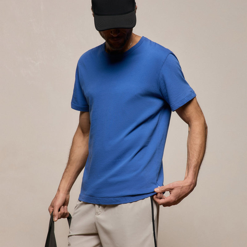 Short Sleeve Crew Neck in Baltic Blue | James Perse Los Angeles