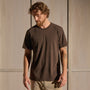Short Sleeve Crew Neck in Bark Pigment | James Perse Los Angeles