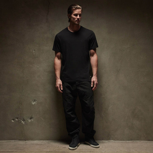 3 Pack Short Sleeve Crew Neck Tee - Black | James Perse Los Angeles