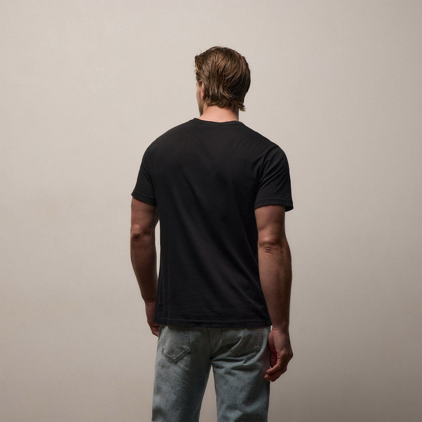 Short Sleeve Crew Neck in Black | James Perse Los Angeles