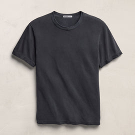 Short Sleeve Crew Neck - Blue Noir Pigment